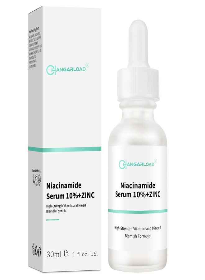 CHANGARLOAD Niacinamide 10%+ Zinc 1% Serum For Face, Niacinamide Serum For Face, Dermatologist, Redness Relieve-30ml 1floz, 2Pcs - Image 1